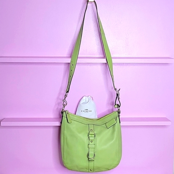Coach Vintage F14018 Mint Green Leather Crossbody/shoulder bag🥝 - Picture 1 of 17